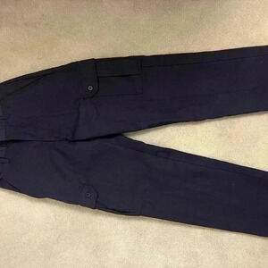 WORK PANTS - navy  women’s cargo work pants. Size 4.